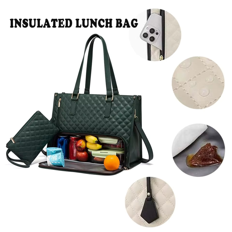 👜Ultra Cartera Ejecutiva 2 en 1 con Lonchera Oculta-delivery gratis