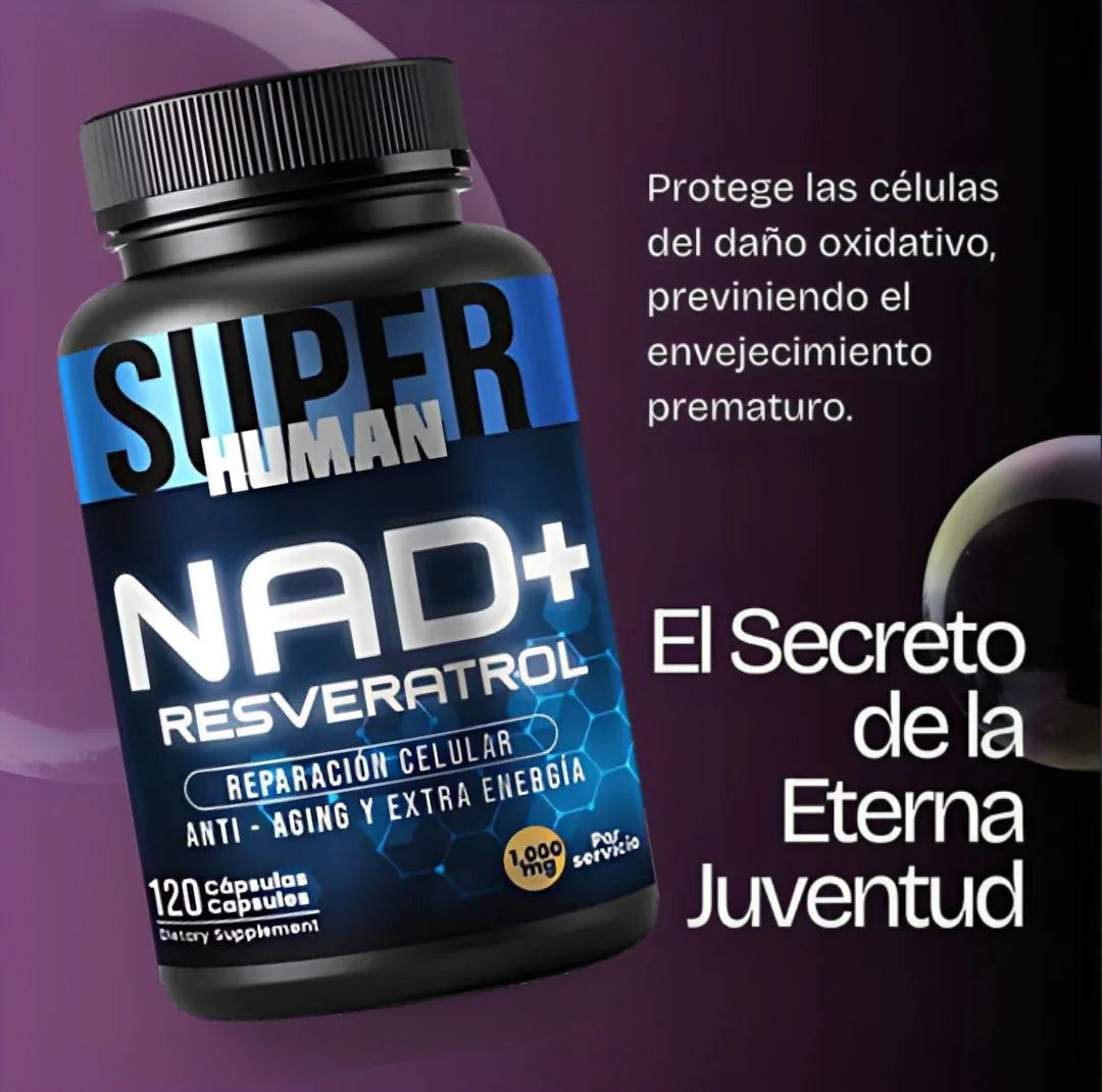NAD + Resveratrol - Cápsulas de Reparación Celular