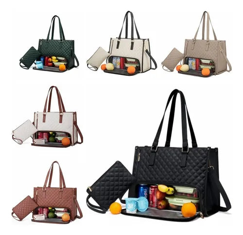 👜Ultra Cartera Ejecutiva 2 en 1 con Lonchera Oculta-delivery gratis