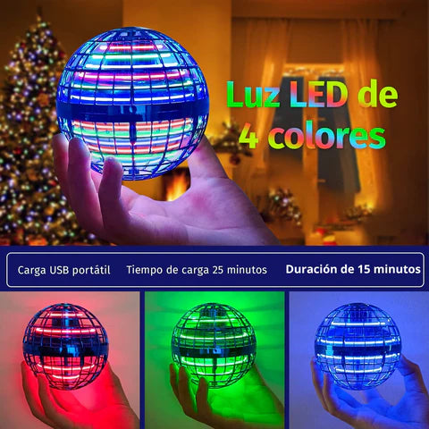 Esfera Voladora Mini Drone con luces led -Flying Spinner 🚀