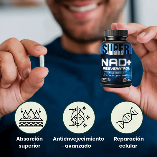 NAD + Resveratrol - Cápsulas de Reparación Celular